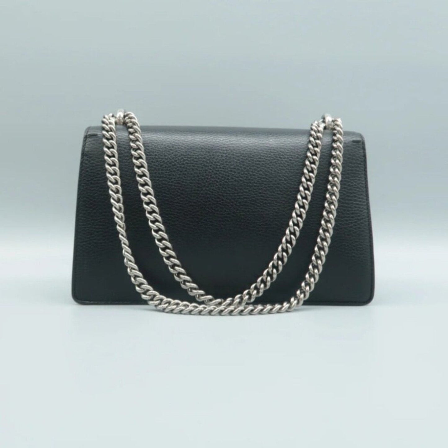 GUCCI Dionysus Black Leather Shoulder Bag