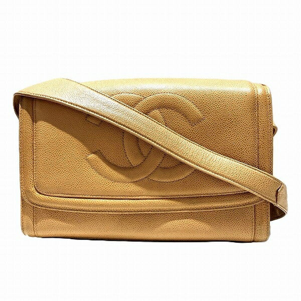 Chanel Coco Mark Caviar Skin Shoulder Bag