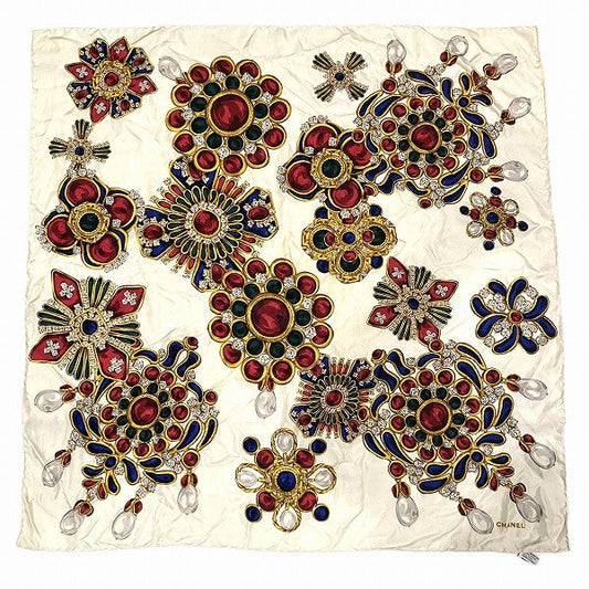 Chanel Jewelry Motif Silk Scarf