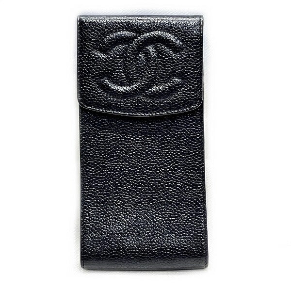 Chanel Coco Mark Caviar Skin Eyeglass Case