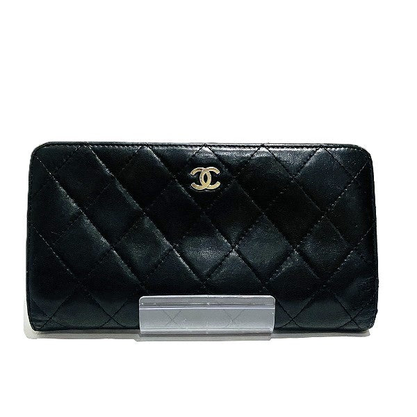 Chanel Matelasse Lambskin Long Wallet