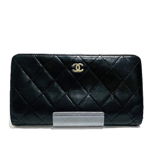 Chanel Matelasse Lambskin Long Wallet