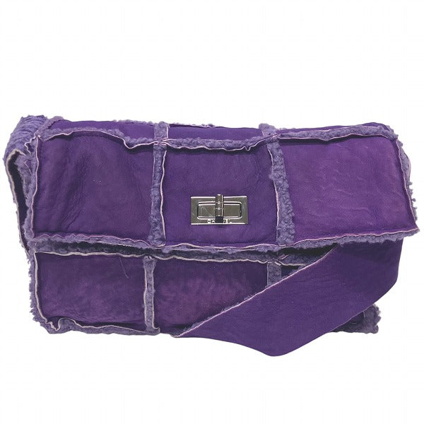 Chanel Mouton Suede Shoulder Bag