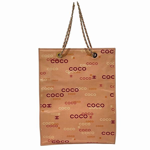 Chanel Coco Logo Mark Print Canvas Tote Bag