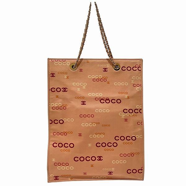 Chanel Coco Logo Mark Print Canvas Tote Bag