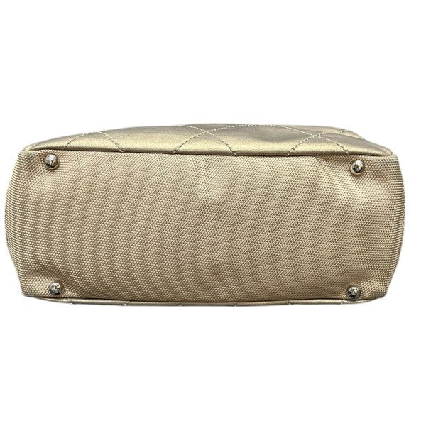 Chanel Paris Biarritz PVC Canvas Leather Tote Bag