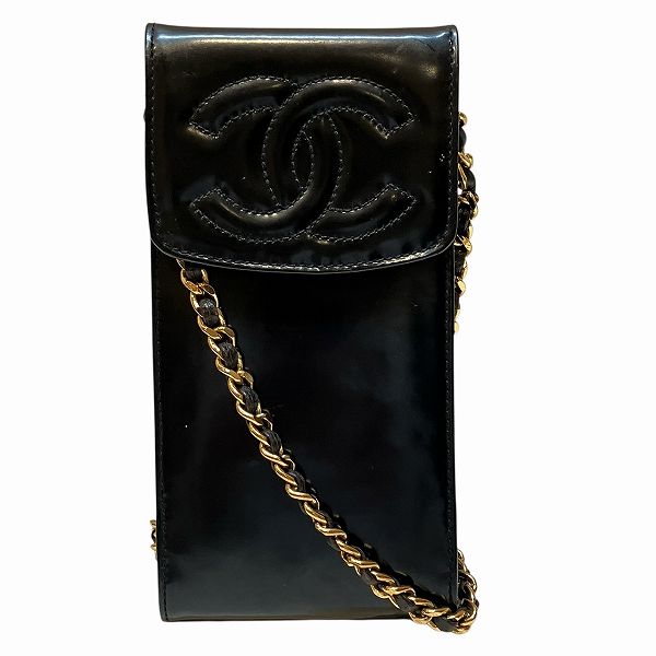 Chanel Coco Mark Patent Leather Shoulder Bag