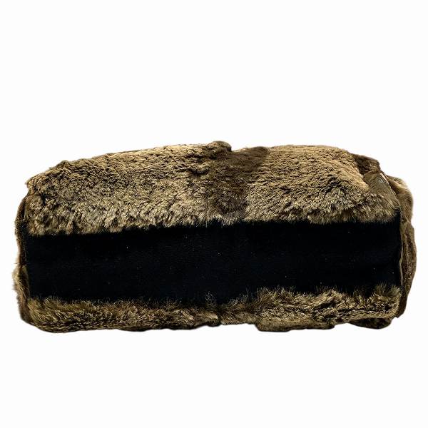 Chanel Rabbit Fur Leather Tote Bag