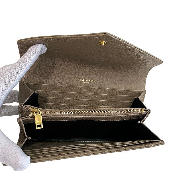 Saint Laurent Leather Long Wallet