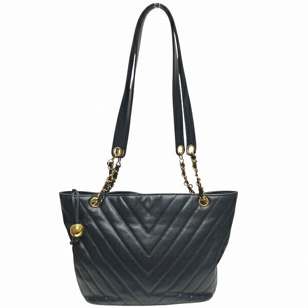 Chanel V Stitch Caviar Skin Shoulder Bag