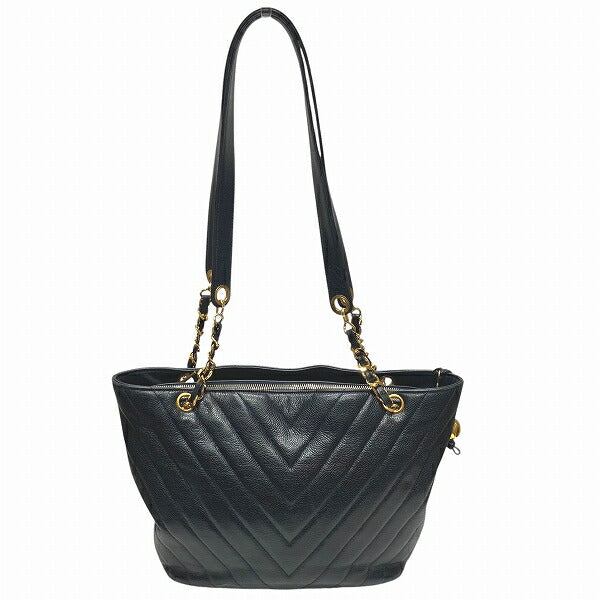 Chanel V Stitch Caviar Skin Shoulder Bag
