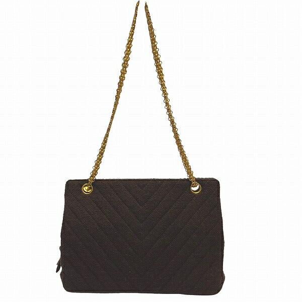 Chanel Chevron Tweed Shoulder Bag