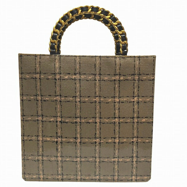 Chanel Choco Bar Patent Leather Tote Bag