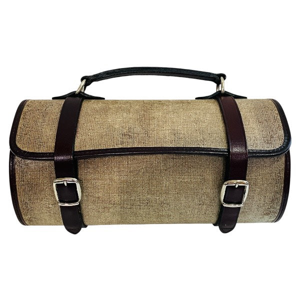Chanel Vanity Bag Canvas Leather Handbag