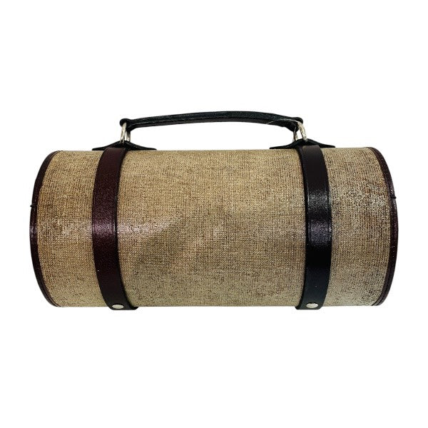 Chanel Vanity Bag Canvas Leather Handbag