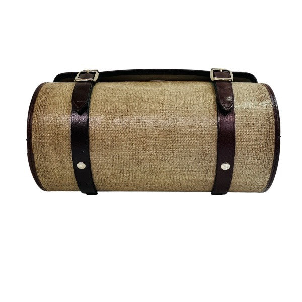 Chanel Vanity Bag Canvas Leather Handbag