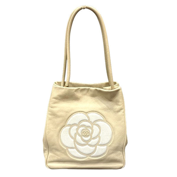 Chanel Camellia Lambskin Shoulder Bag