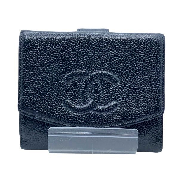 Chanel Coco Mark Caviar Skin Wallet