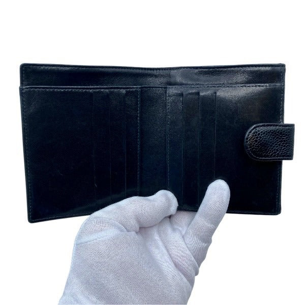 Chanel Coco Mark Caviar Skin Wallet