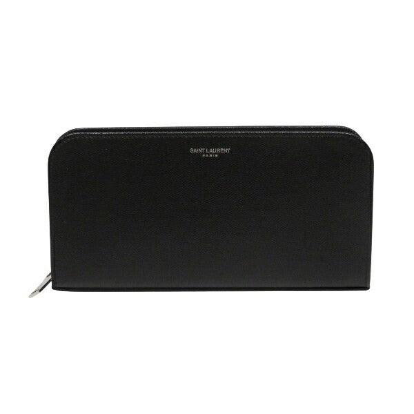 Saint Laurent Full Zip Wallet Leather Long Wallet