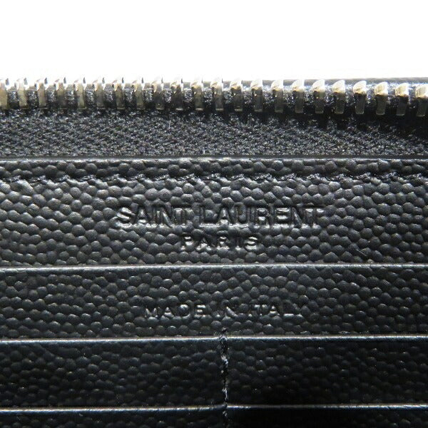 Saint Laurent Full Zip Wallet Leather Long Wallet
