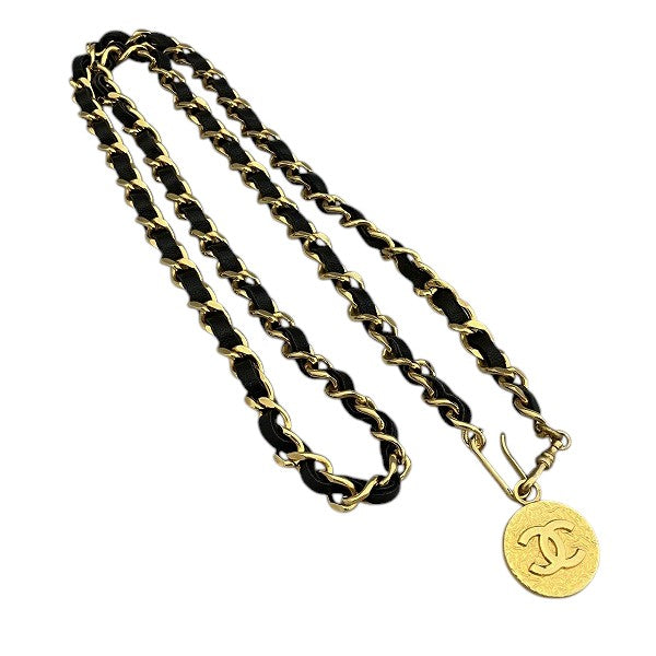 Chanel Coco Mark Chain Belt Leather Belt