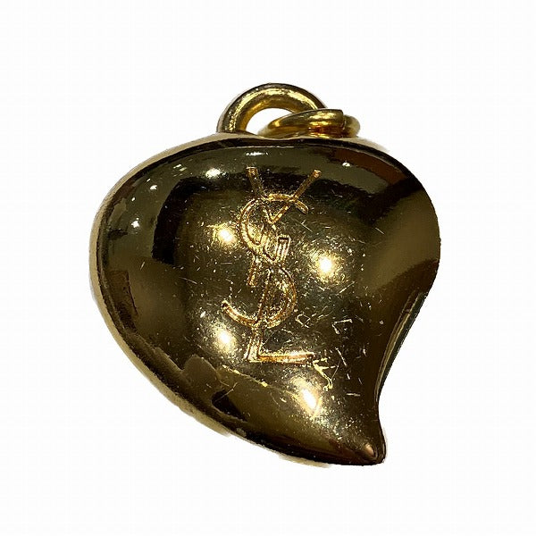 Yves Saint Laurent Rhinestone Heart Pendant Top