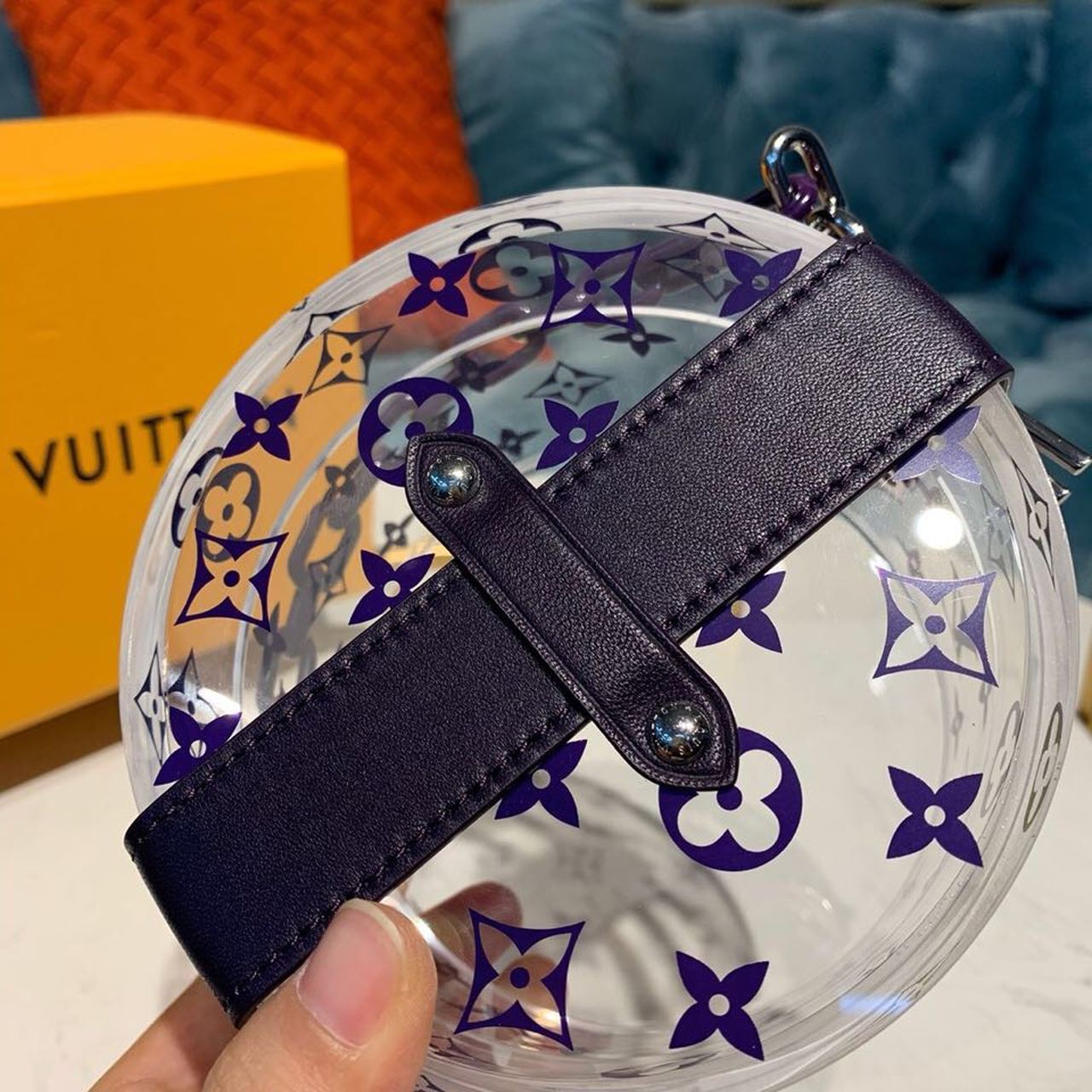 Top Quality Scott Box Plexiglass Electric Blue For Women, Womens Box 4.9in/12.5cm Top Quality GI0430