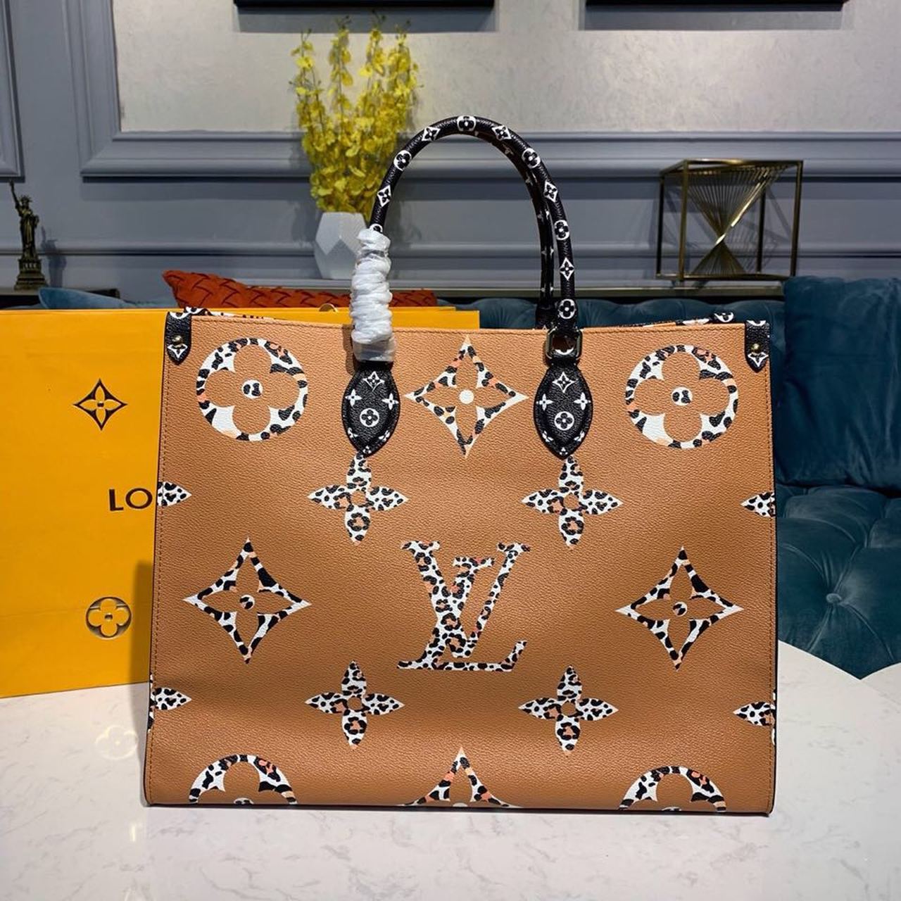 Top Quality Jungle Monogram Giant OnTheGo Tote Bag 41cm For Women Ivoire Top Quality