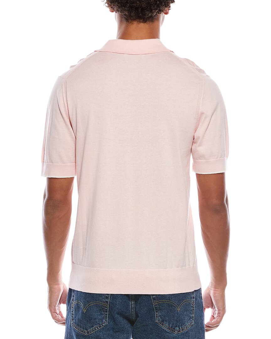 N.Peal Polo Zip Cashmere-Blend Sweater