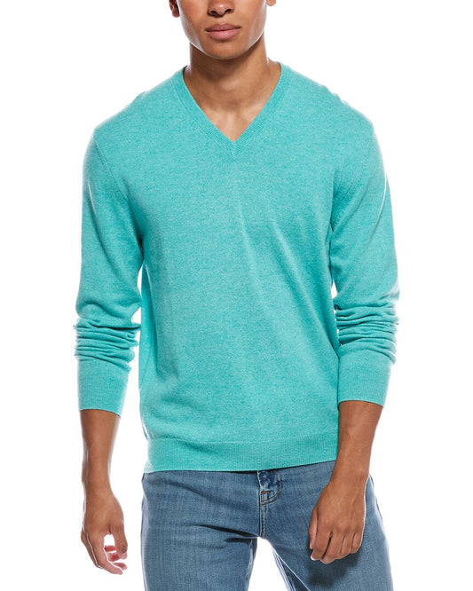 N.Peal Burlington Cashmere V-Neck Sweater
