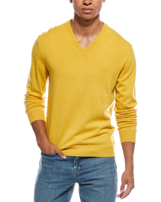 N.Peal Burlington Cashmere V-Neck Sweater