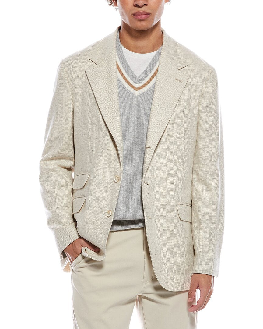 Brunello Cucinelli Wool & Cashmere-Blend Blazer
