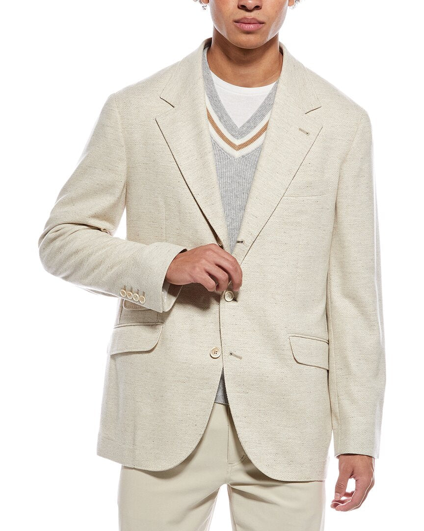Brunello Cucinelli Wool & Cashmere-Blend Blazer