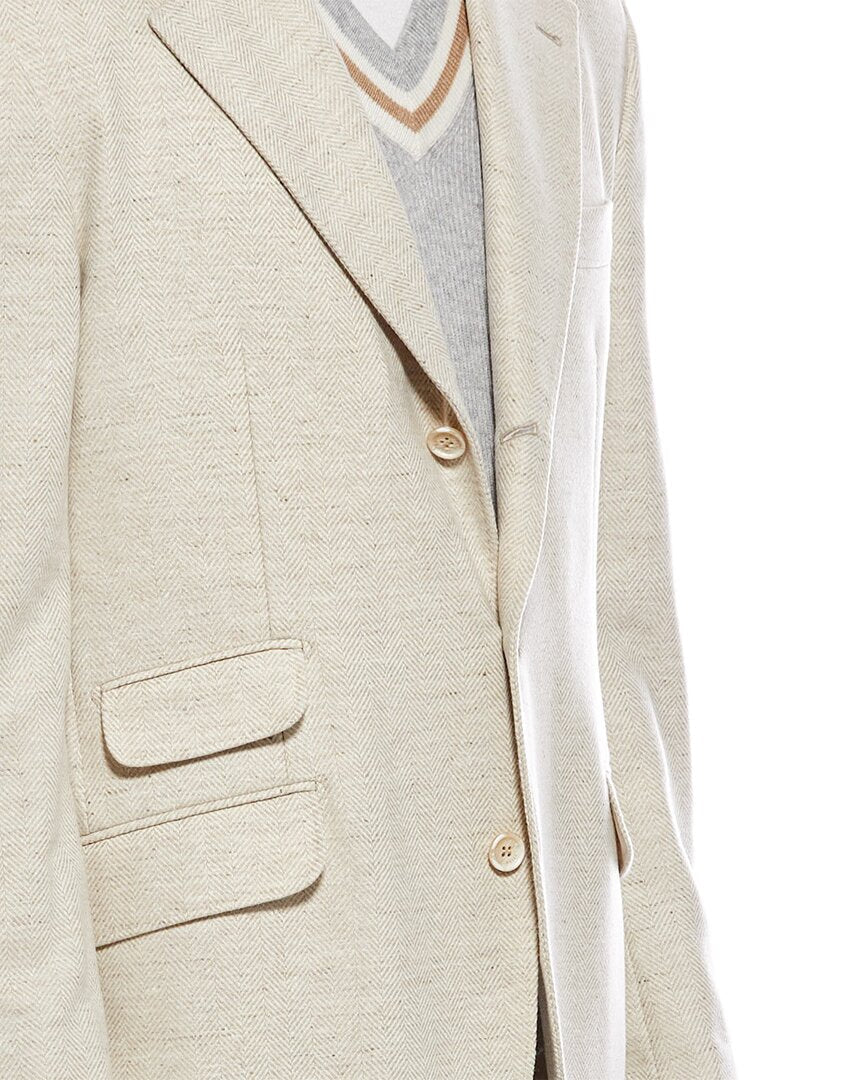 Brunello Cucinelli Wool & Cashmere-Blend Blazer