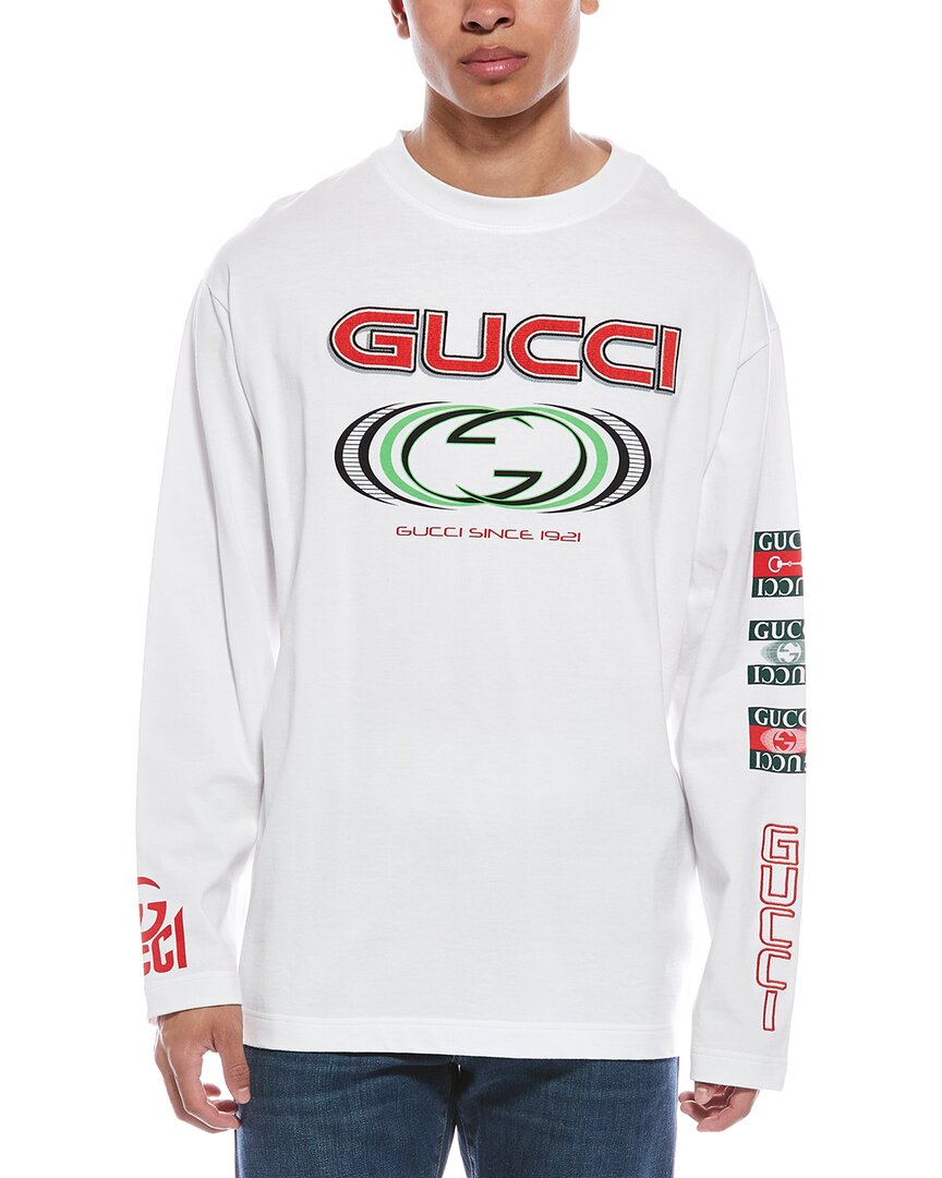 Gucci Logo Print Jersey T-Shirt