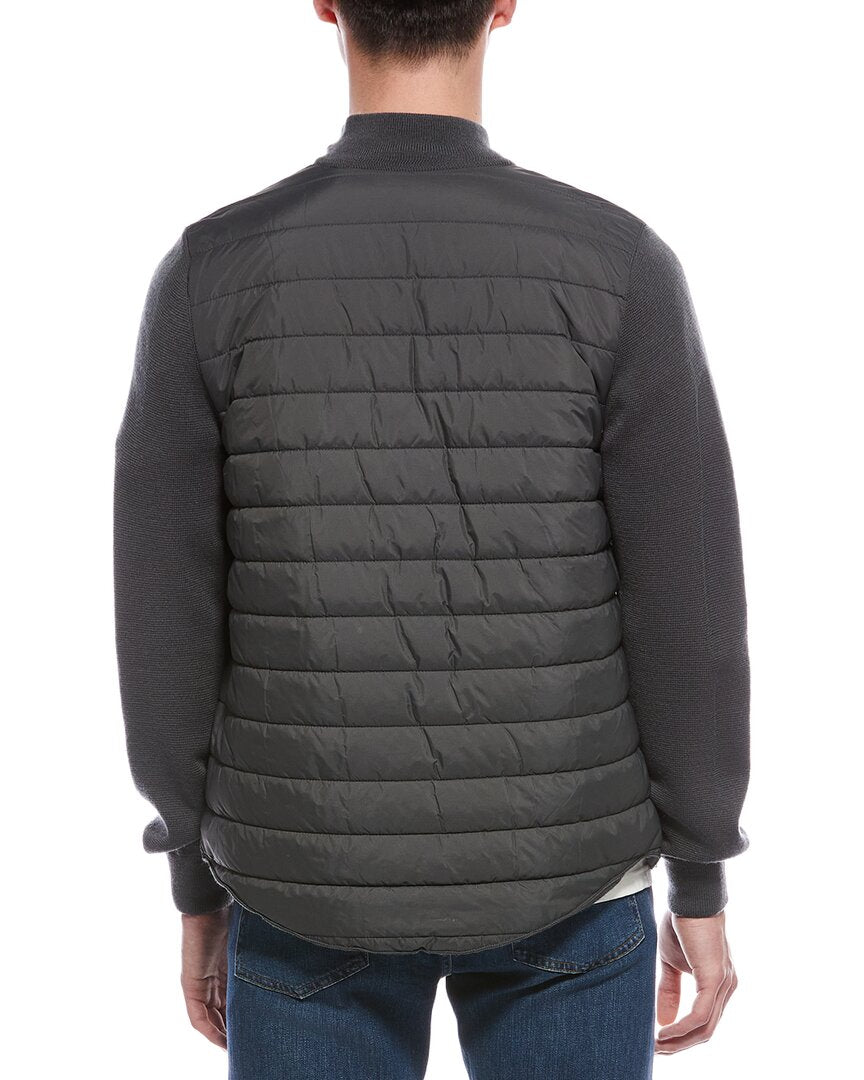 Raffi Quilted Back Wool-Blend Jacket