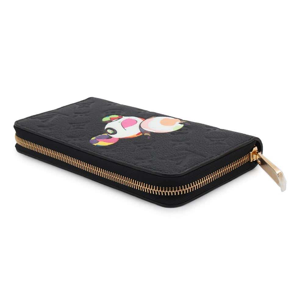 LOUIS VUITTON LV × TM Zippy Wallet Panda Japan Limited Edition NoirM14160 Monogram Empreinte Leather