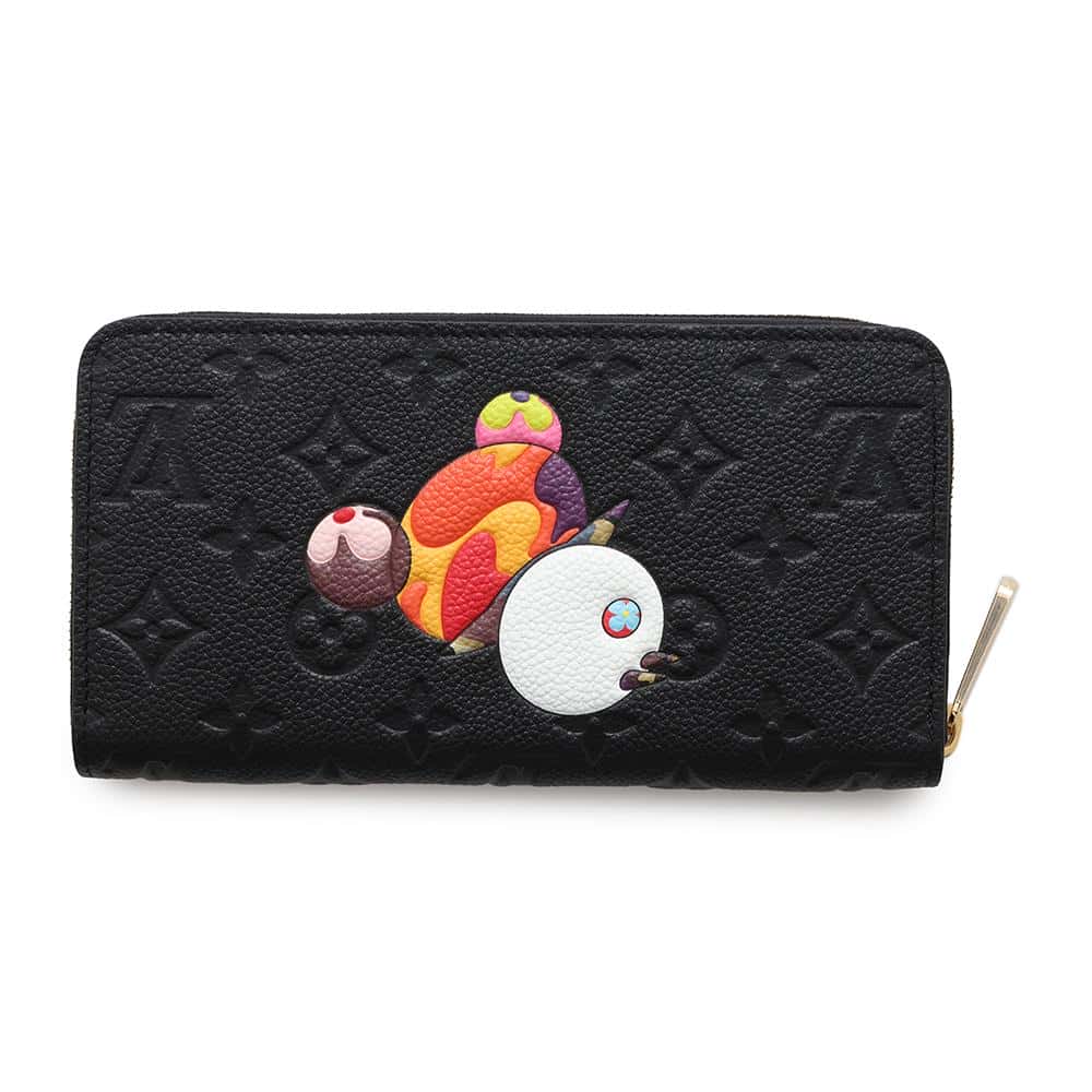 LOUIS VUITTON LV × TM Zippy Wallet Panda Japan Limited Edition NoirM14160 Monogram Empreinte Leather