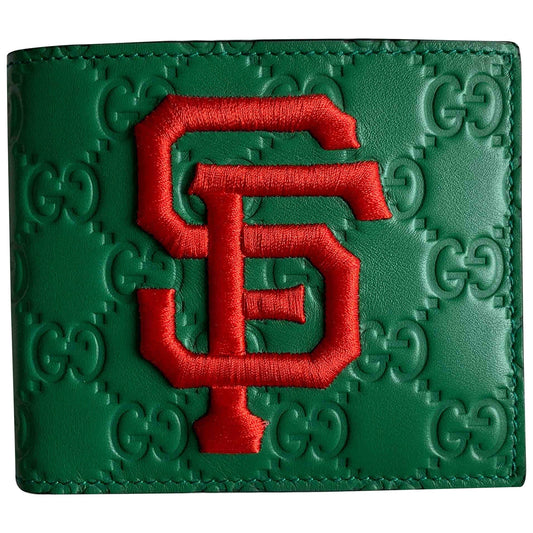 Gucci green leather case