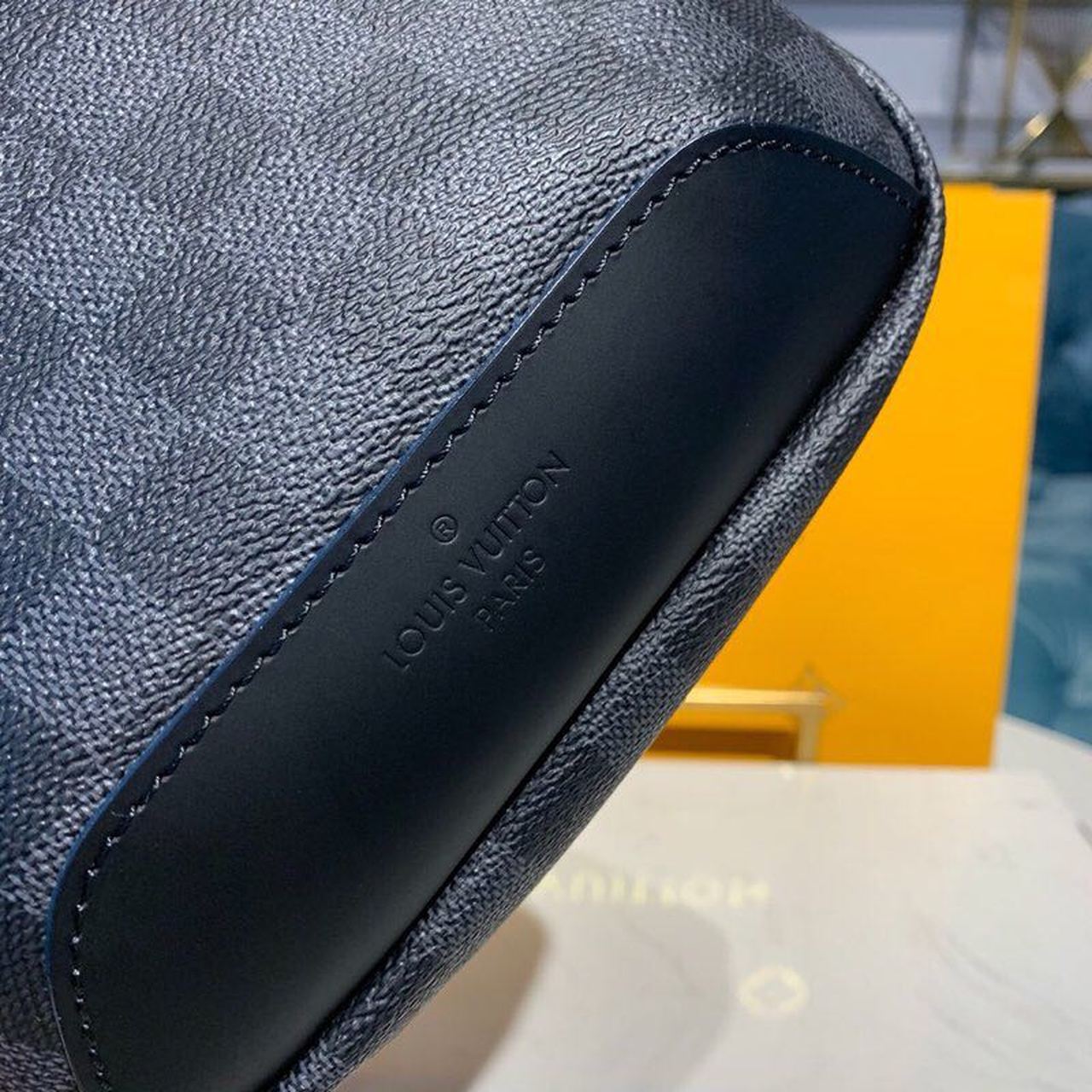 Top Quality Avenue Sling Bag Damier Graphite Canvas Blue For Men, Bags, Crossbody Bags 12.2in/31cm Top Quality N40008