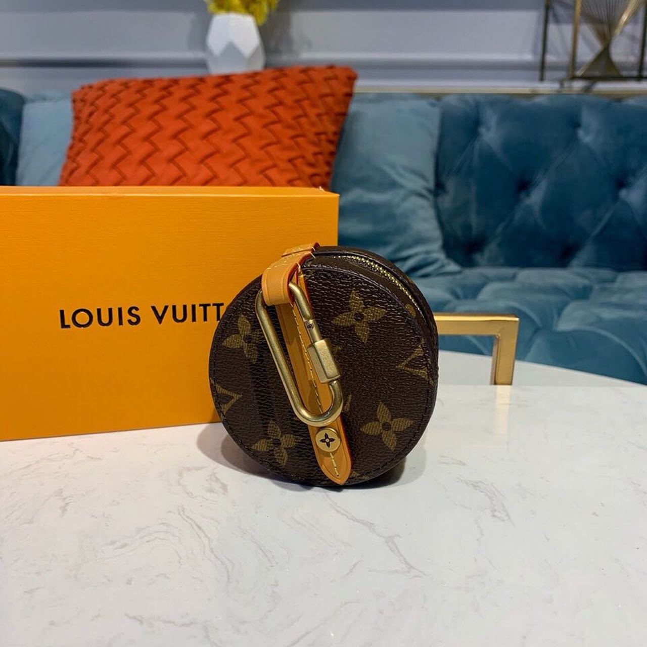 Top Quality Round Case Monogram Canvas By Virgil Abloh For Women, Womens Bags 3.1in/8cm Top Quality M68524
