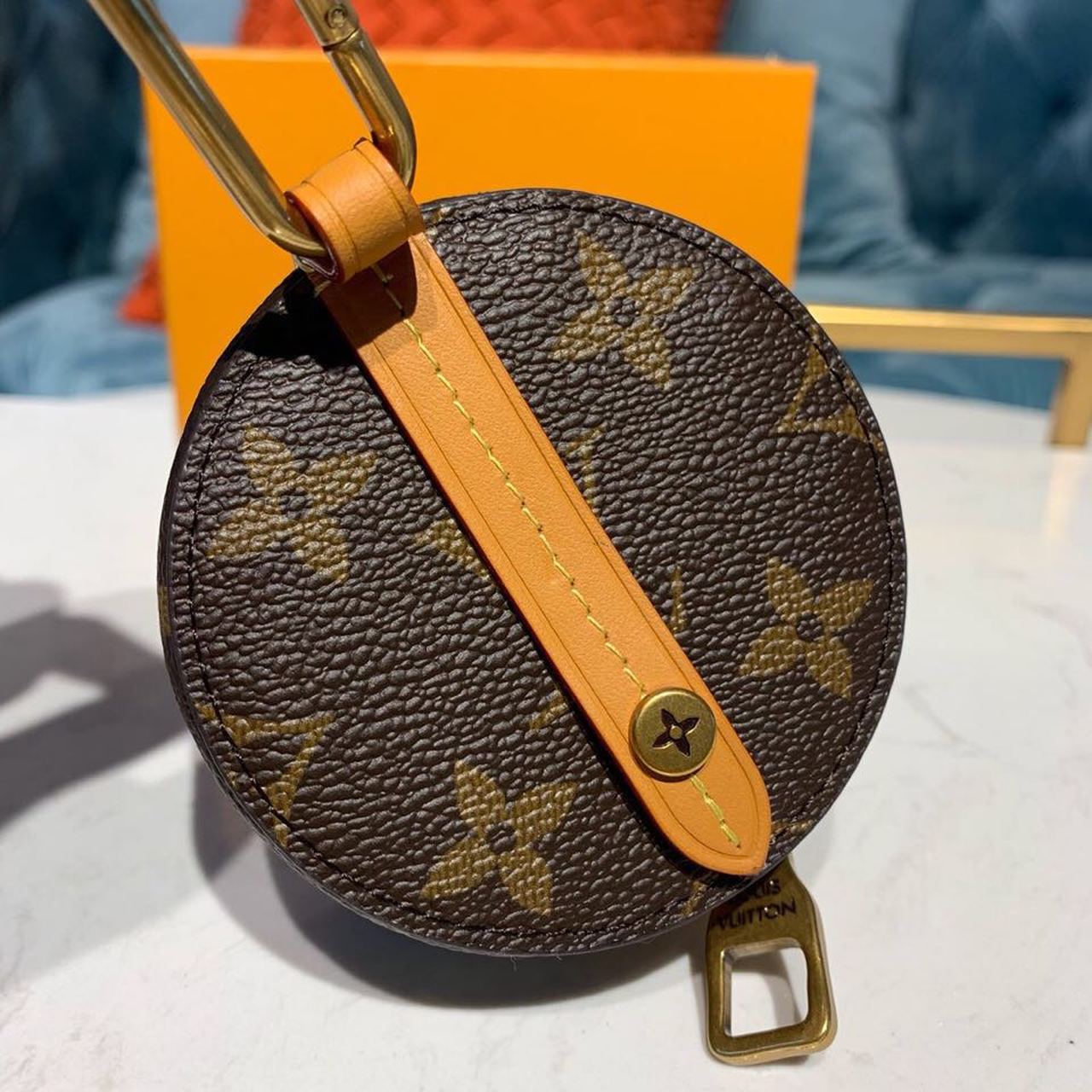 Top Quality Round Case Monogram Canvas By Virgil Abloh For Women, Womens Bags 3.1in/8cm Top Quality M68524