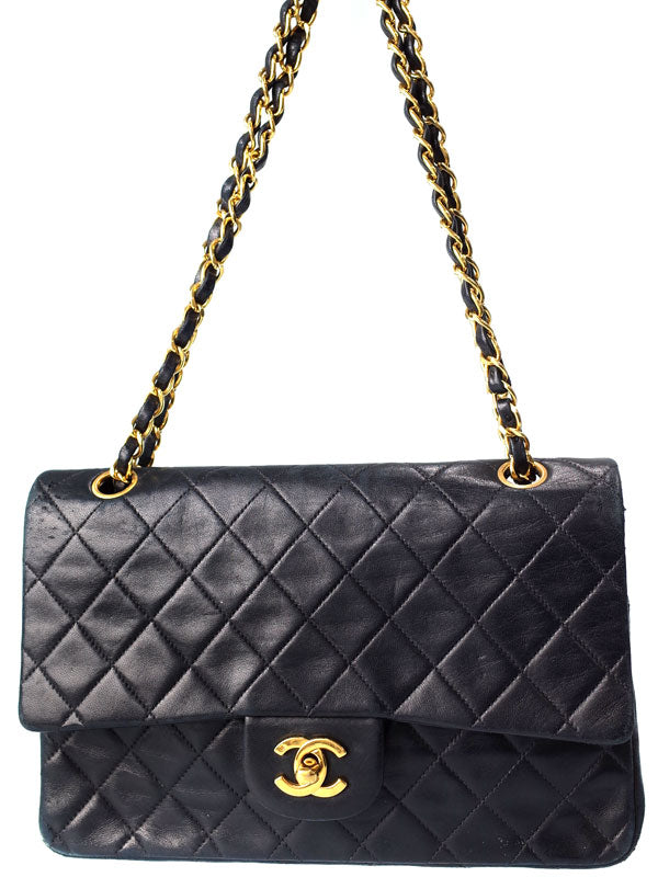 Chanel Matelasse Chain Shoulder Bag Black