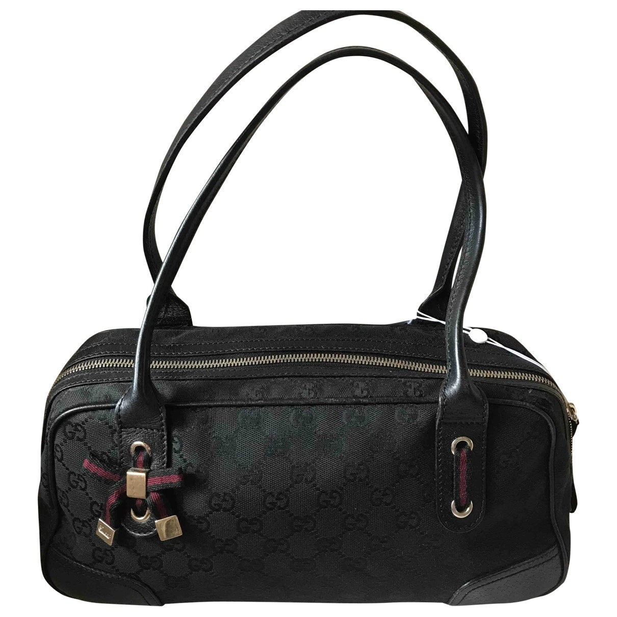 Gucci black cotton handbag