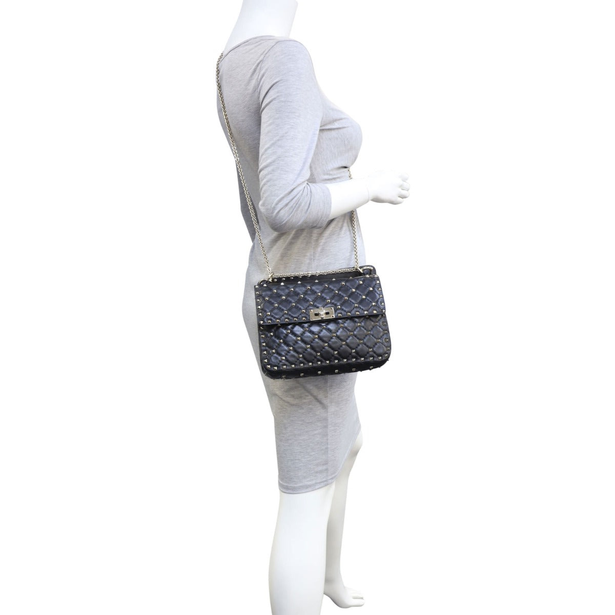 Valentino Rockstud Spike Medium Shoulder Bag