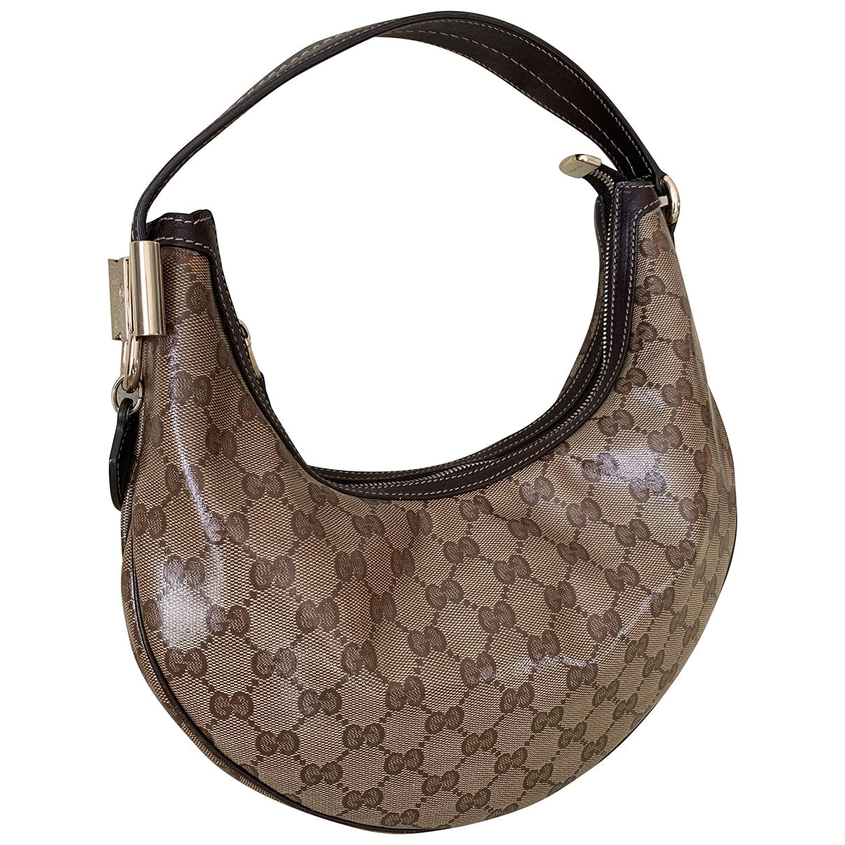 Gucci brown cloth handbag