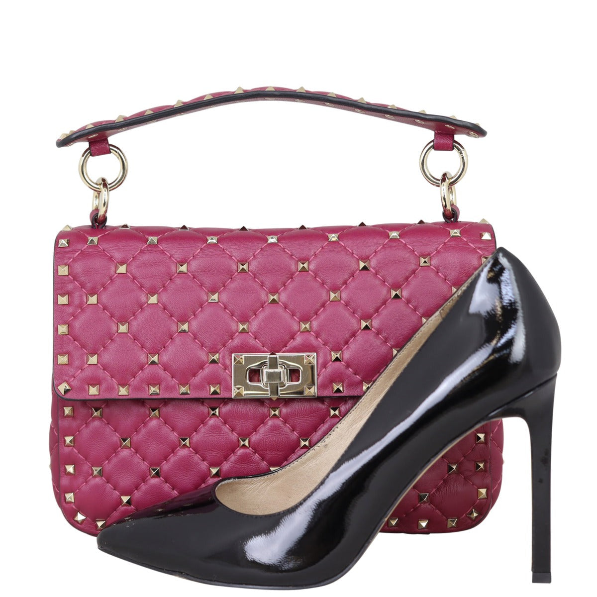 Valentino Rockstud Spike Medium Shoulder Bag
