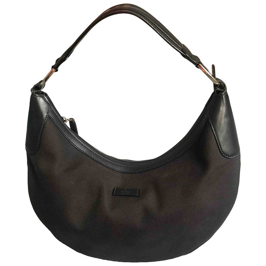 Gucci Hobo Black Cloth Handbag