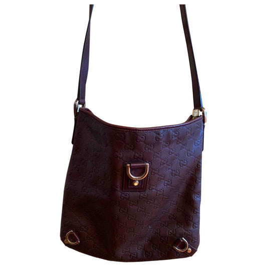 Gucci burgundy leather handbag